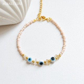 Handcrafted Evil Eyes Beads Bracelet Originally Premium Design